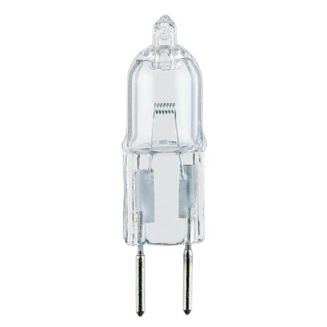 10 Watt T3 JC Halogen Low Voltage Xenon Clear G4 Base, 12 Volt, Card (2-Pack)