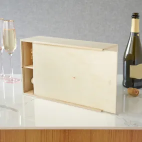 2-Bottle Paulownia Wood Wine Box