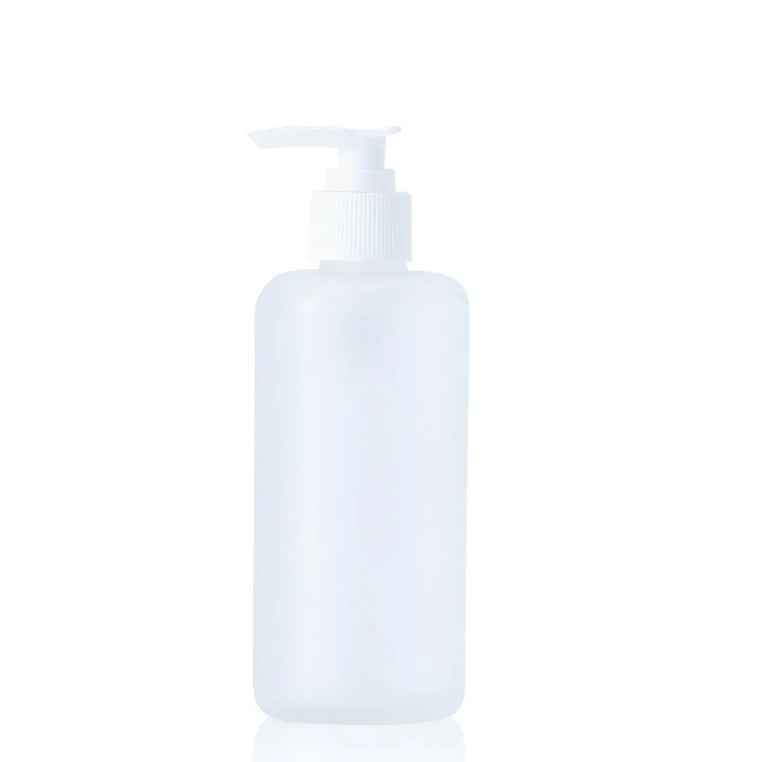 200ml Frosted Glass White Lotion Pump Bottle