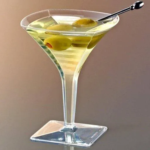 2oz Square Mini Martini Glass