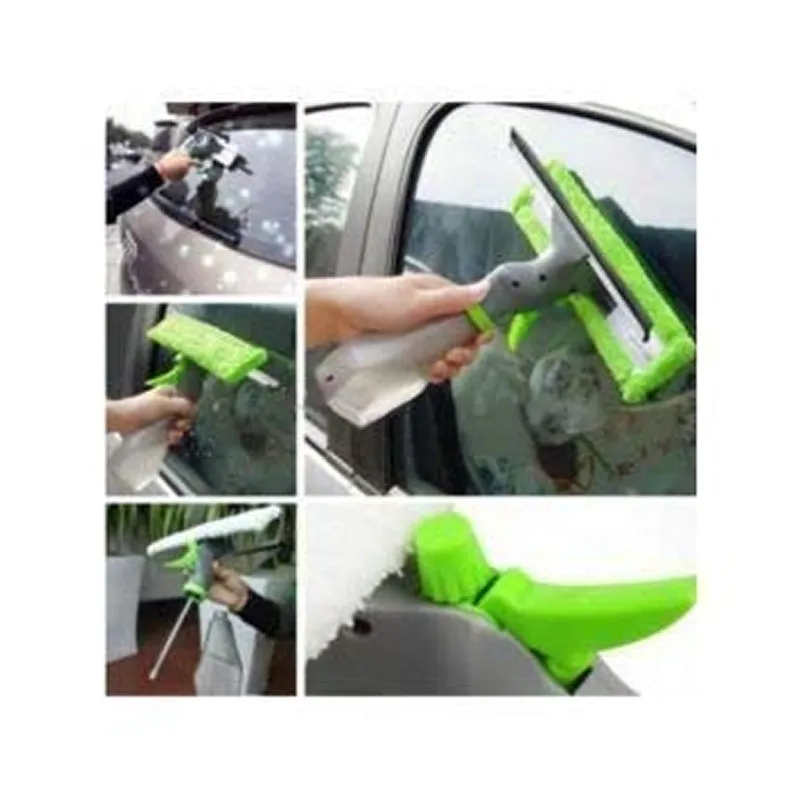 3 In 1 Microfibre Spray Glass Cleaner With A Bottle- Kucall