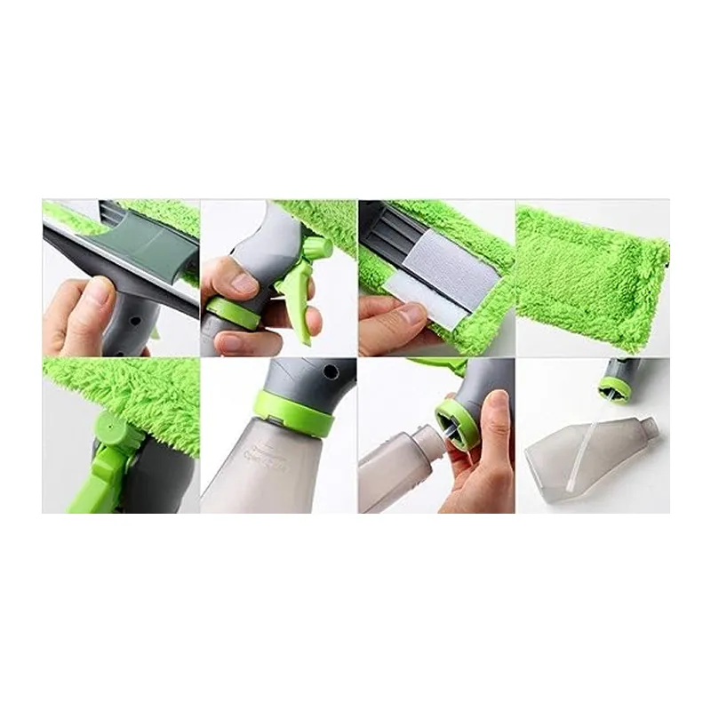 3 In 1 Microfibre Spray Glass Cleaner With A Bottle- Kucall