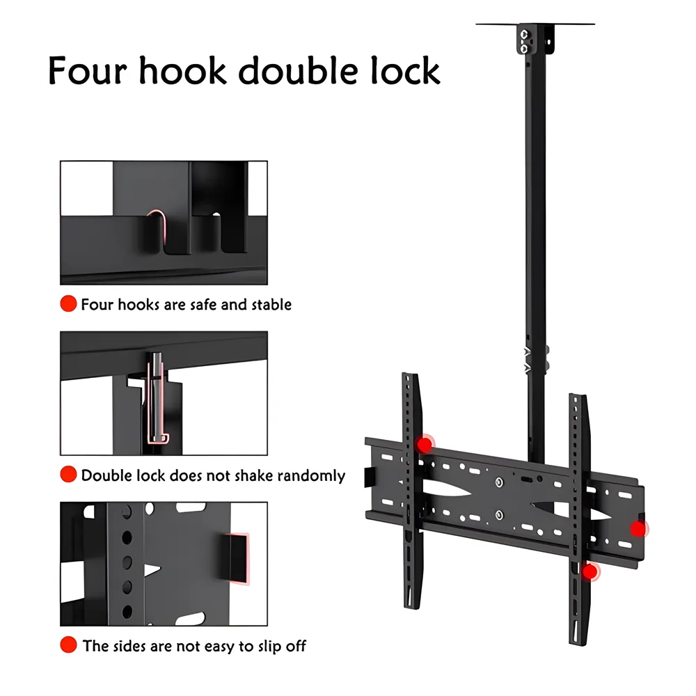 32 To72 Ceiling Mount Flat Panel Tv Bracket