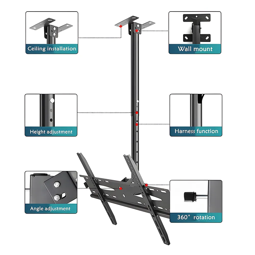 32 To72 Ceiling Mount Flat Panel Tv Bracket