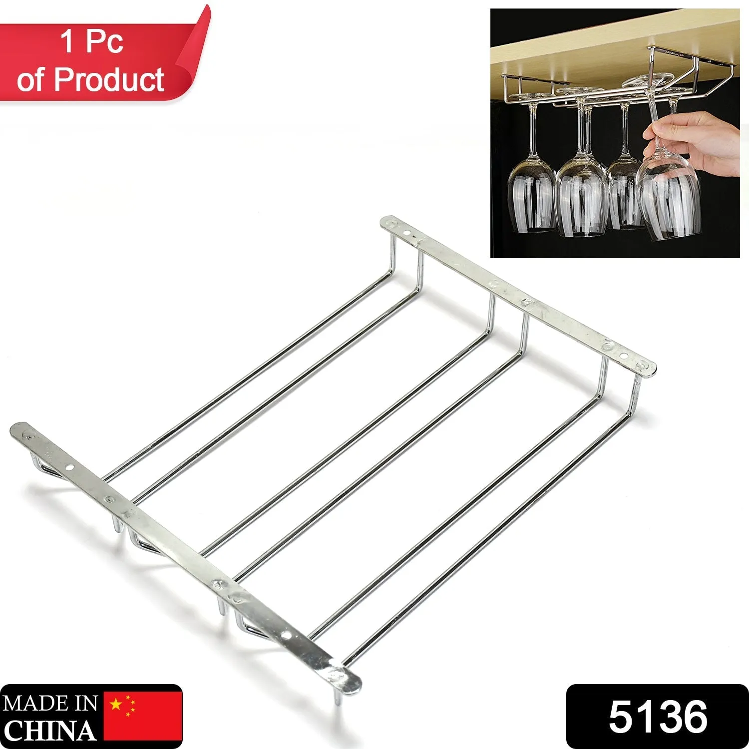 5136 Towel Shelves / Rack / Towel Stand with Chrome Finish for Bathroom Decor