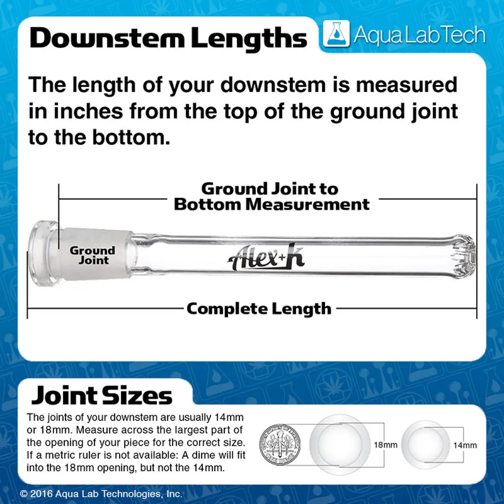 Accurate | Vertical Slit Diffused Bong Downstems