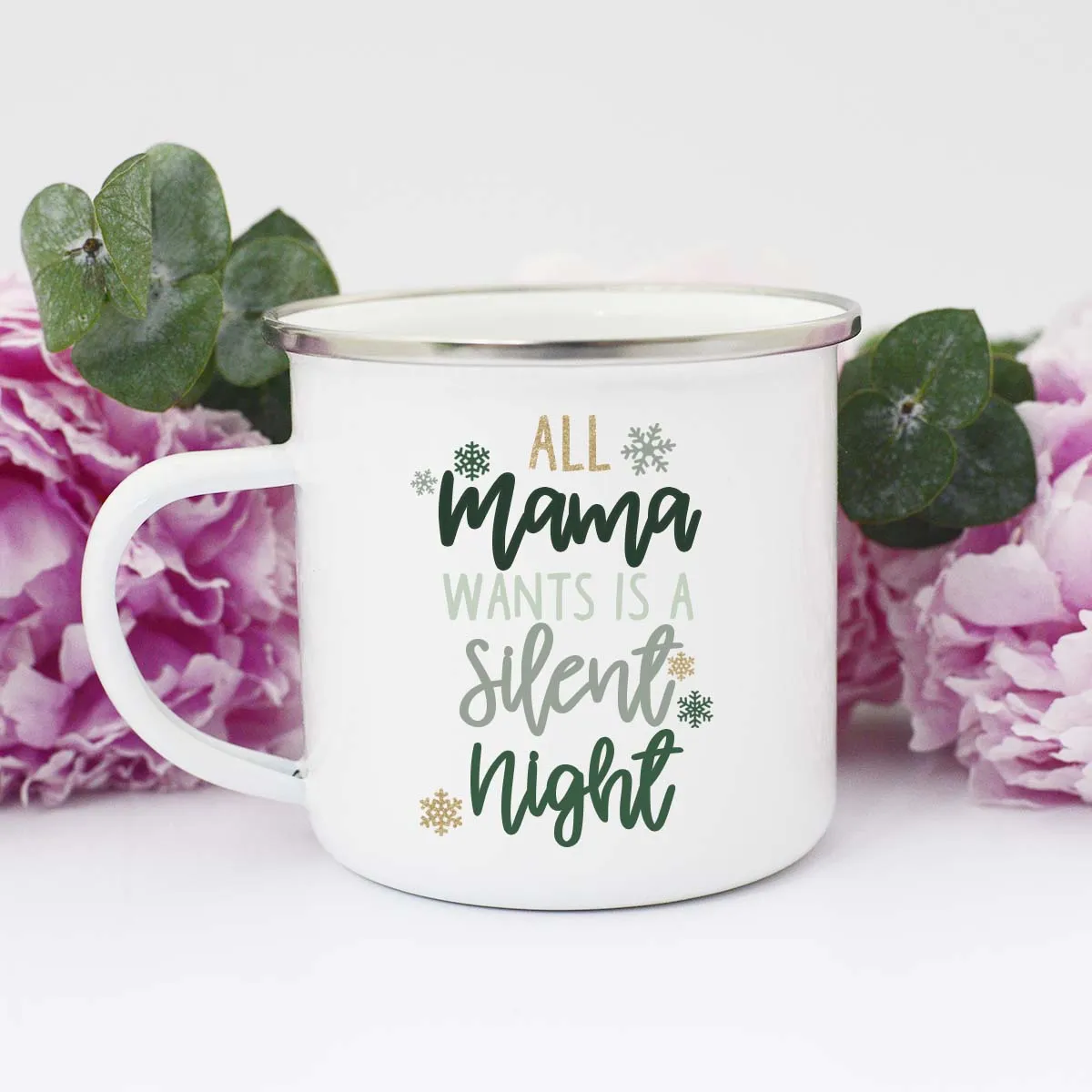 All Mama Wants is a Silent Night Mug, Silent Night Mug, Funny Christmas Mug