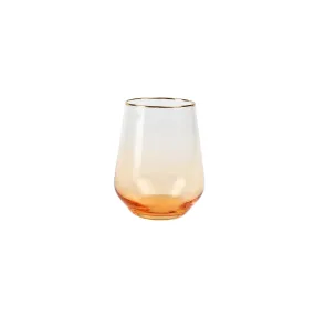 Amber Stemless Wine Glass