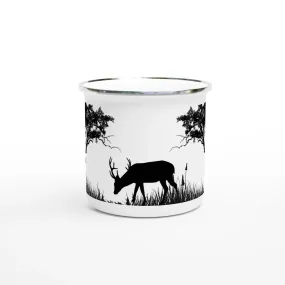 Animal and Nature Silhouette Design in Enamel Mug