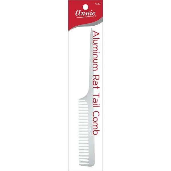 Annie Aluminum Rat Tail Comb 8 Inch