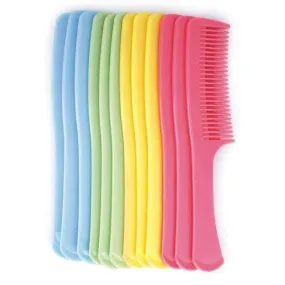 Annie Curved Teeth Bush Comb 9" Bulk Asst Pastel Color