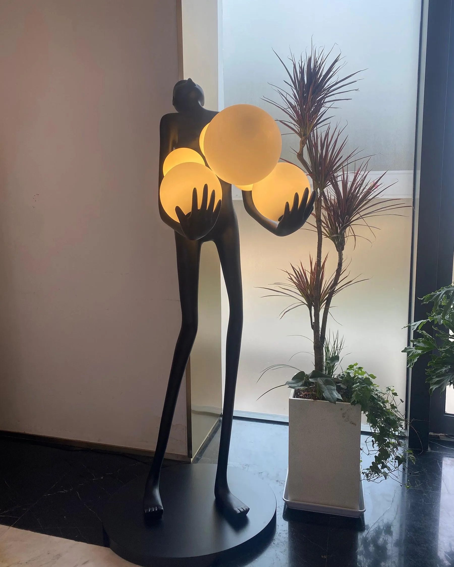 Artistic Figure Floor Lamp