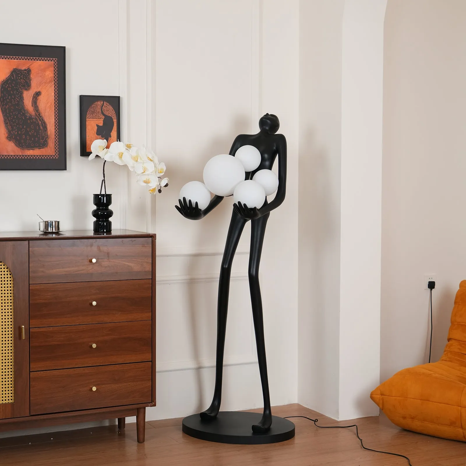 Artistic Figure Floor Lamp