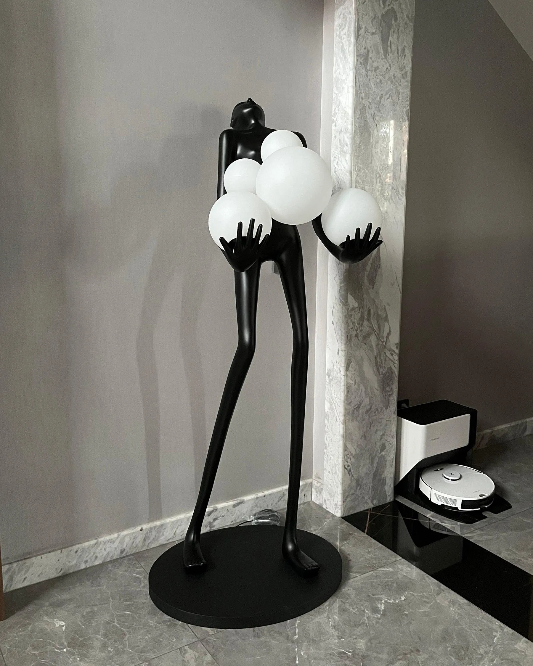 Artistic Figure Floor Lamp