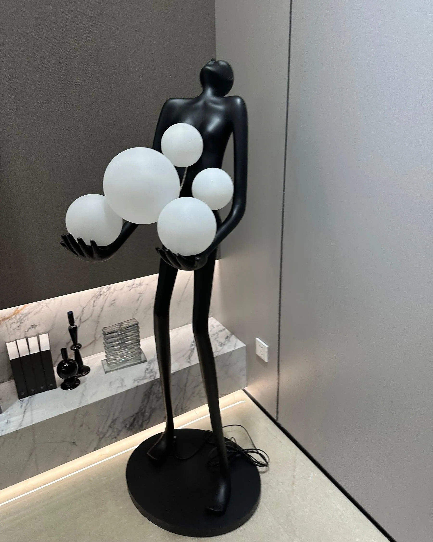 Artistic Figure Floor Lamp