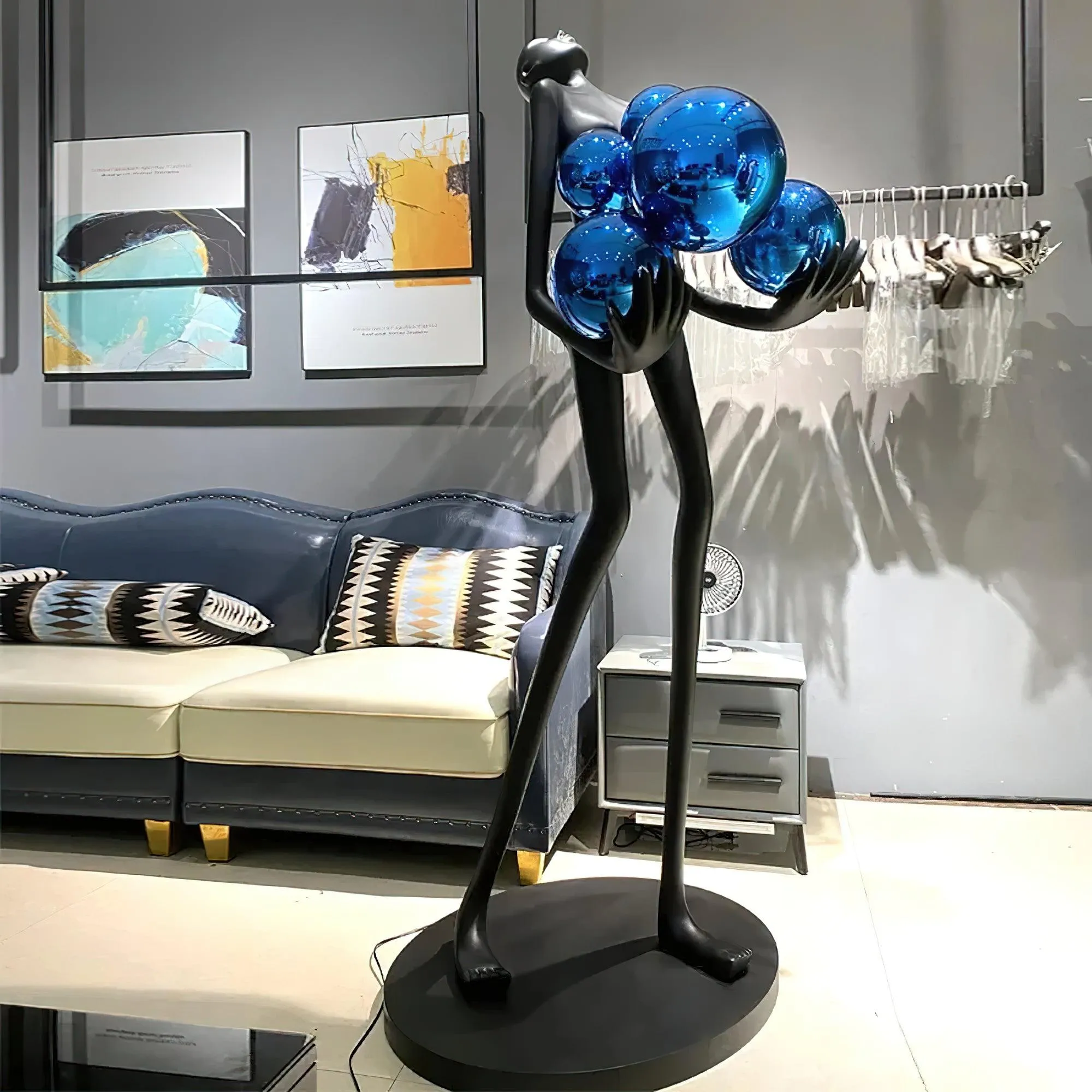 Artistic Figure Floor Lamp