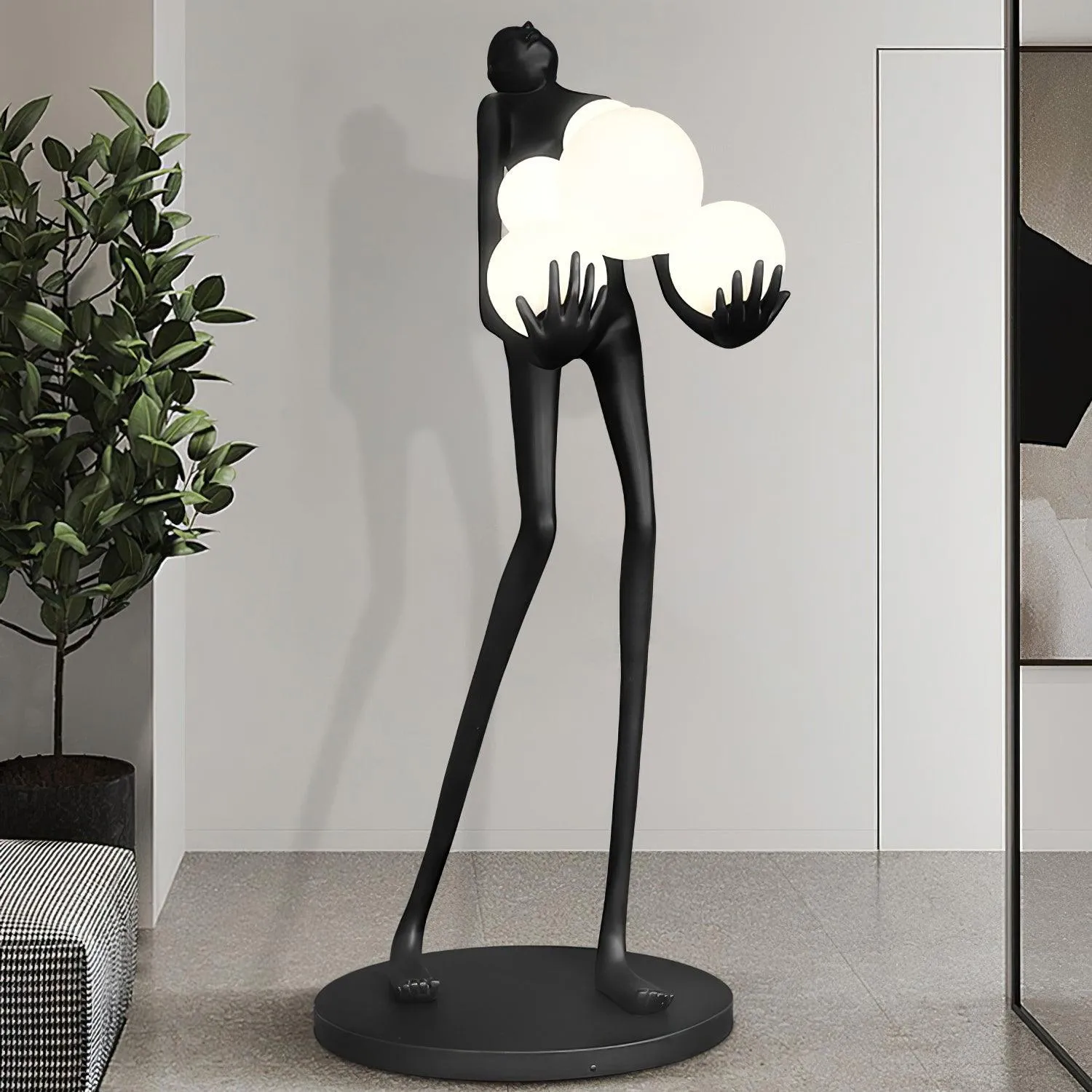 Artistic Figure Floor Lamp