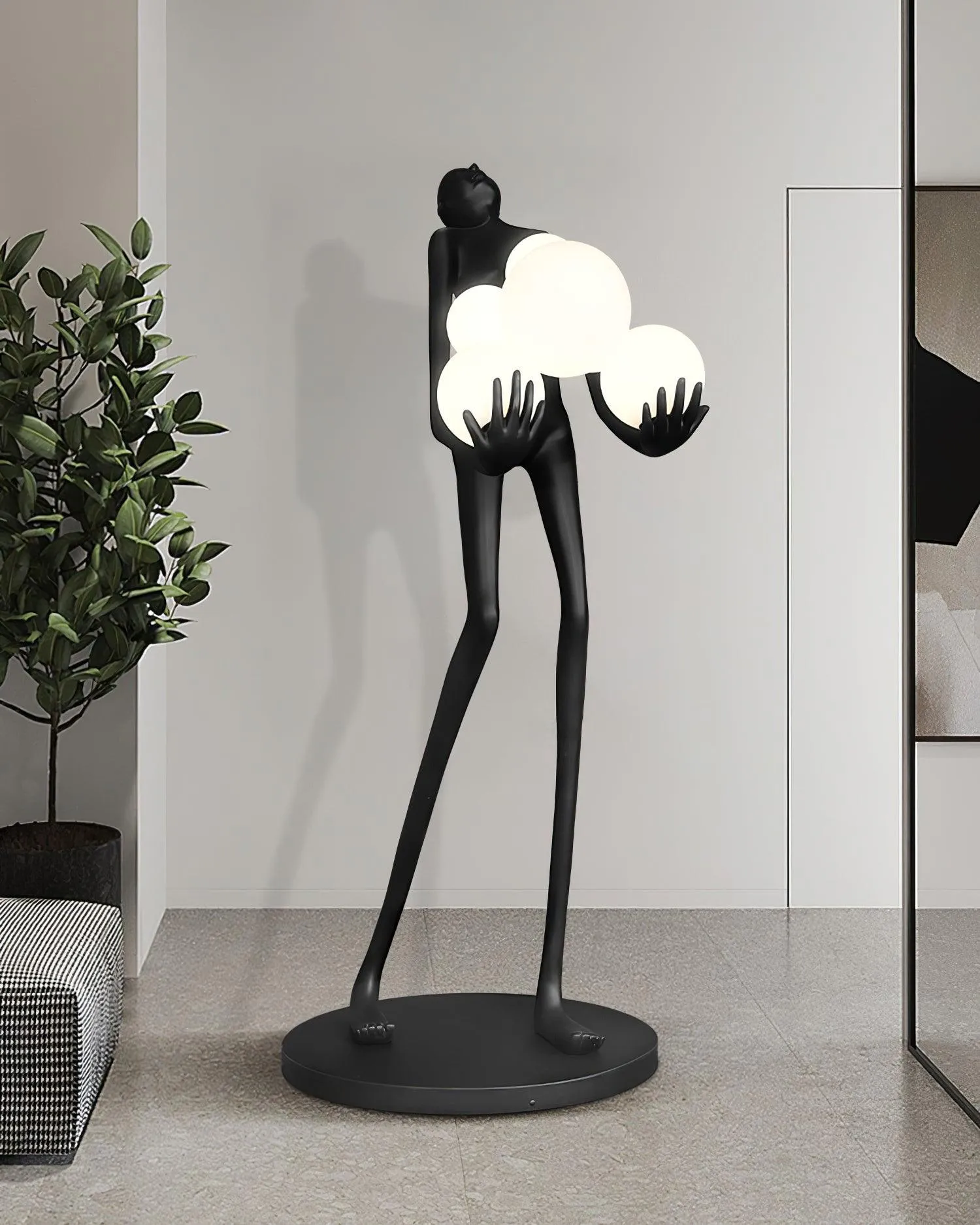 Artistic Figure Floor Lamp