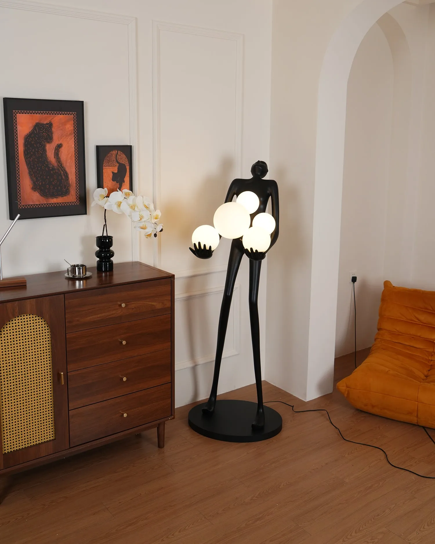 Artistic Figure Floor Lamp