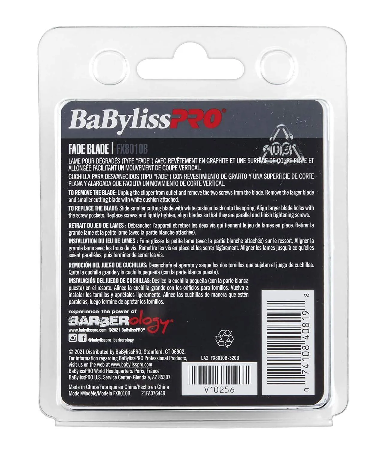 Babyliss Pro Replacement Graphite Fade Blade BB-FX8010B