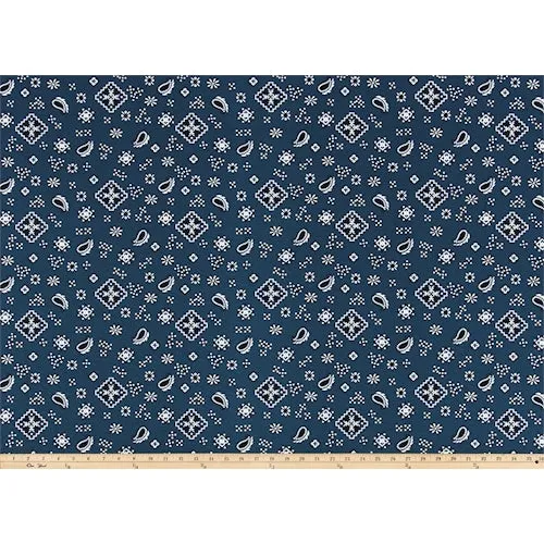 Bandana Italian Denim Fabric