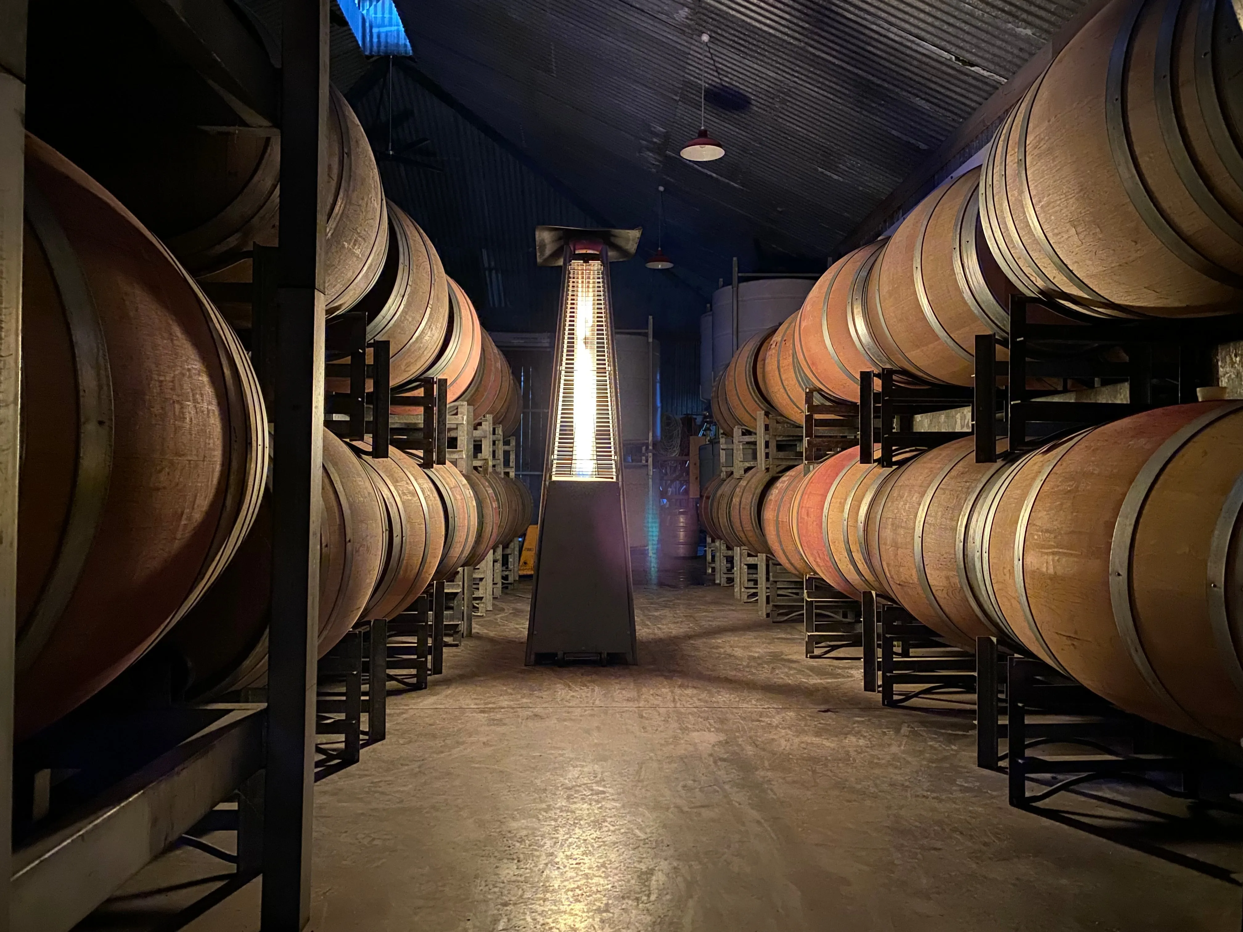 Bellwether Winery tour : Shearing shed - boutique winery renovation