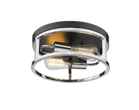 Bethel International 2 Light Flush Mount Model: YS2180C12BCH