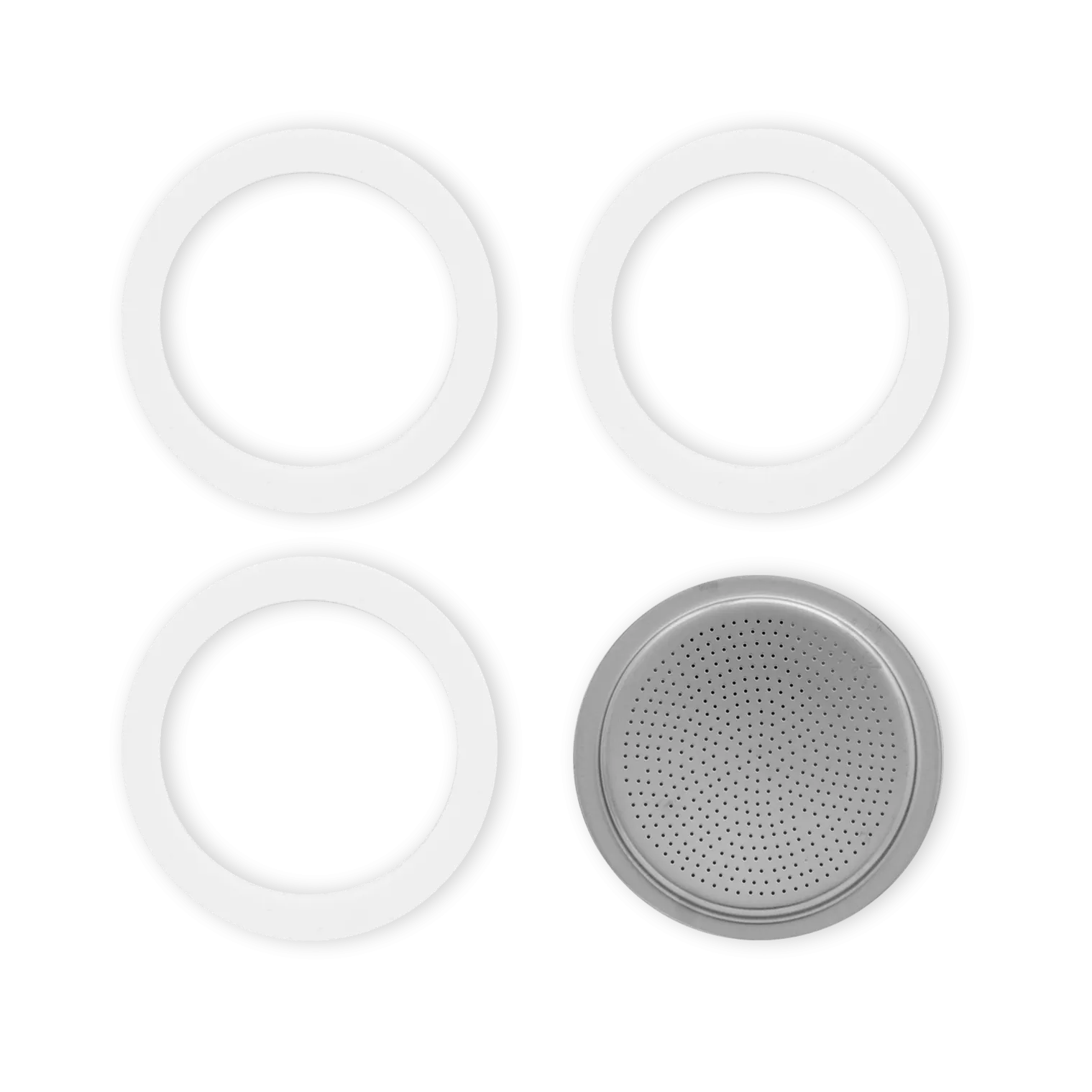 Bialetti - Moka Express Replacement Gaskets (Set of 3 Gaskets   1 Screen)