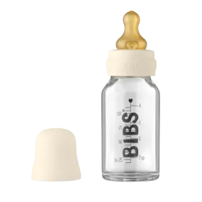 Bibs Glass Bottle Set 110ml - Ivory