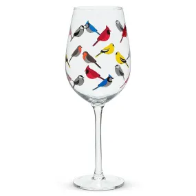 Birds Stemed Wine Glass 14OZ