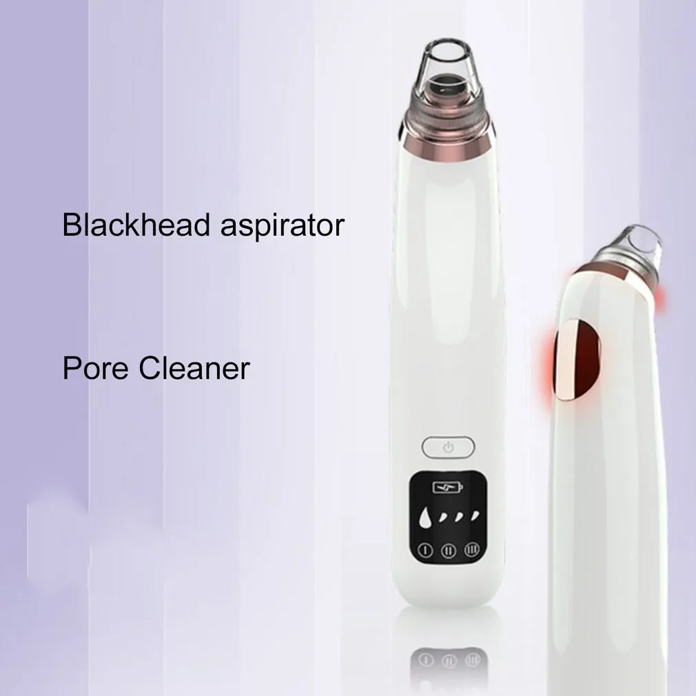 Blackhead Remover Pore Cleaner Blackhead Suction Tool With Hot Compress USB Pore Vacuum Facial Pore Cleanser With LED Display