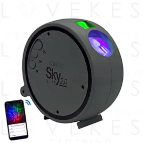 BlissLights Sky Lite 2.0 - RGB LED Laser Star Projector, Galaxy Lighting, Nebula Lamp (Green Stars, Smart App)