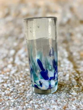 Blue and White Shot Glasses - Handmade in Mexico