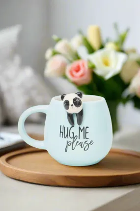 Blue Panda Embossed Mug (11oz)