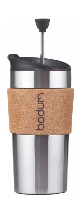 Bodum Travel Press Kaffeebereiter Doppelwandig, Cork