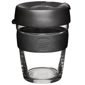 Brew Glass Coffee Cup - Black 12oz