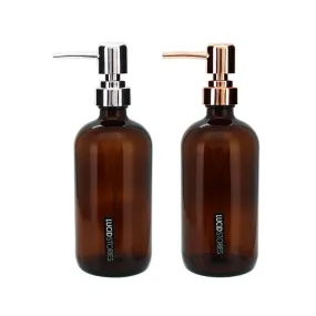 Brown Glass Bottle with Spray Lid - 500ml