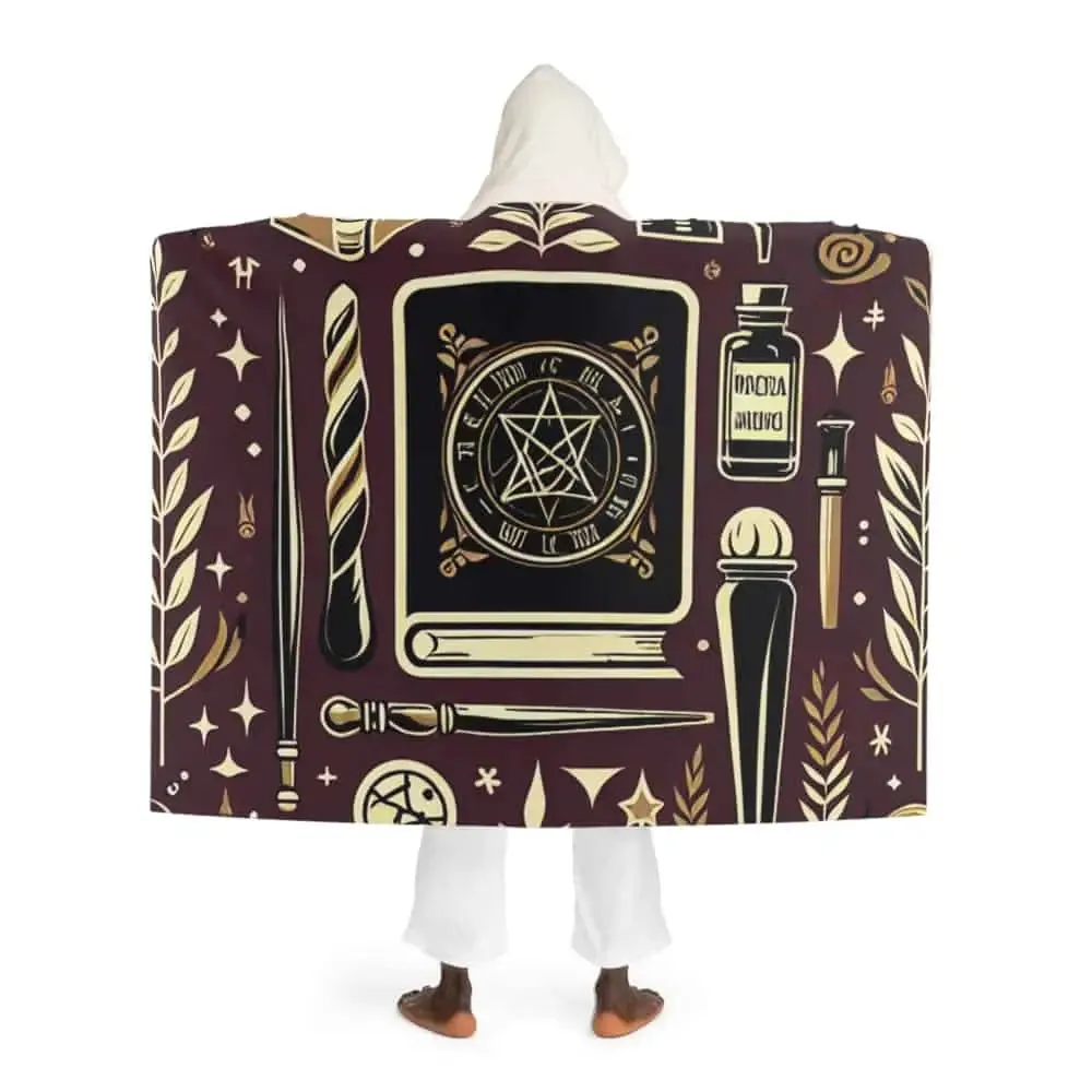 Callista Grimsbane - Magical Hooded Sherpa Fleece Blanket