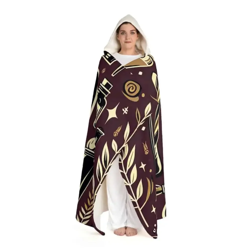 Callista Grimsbane - Magical Hooded Sherpa Fleece Blanket