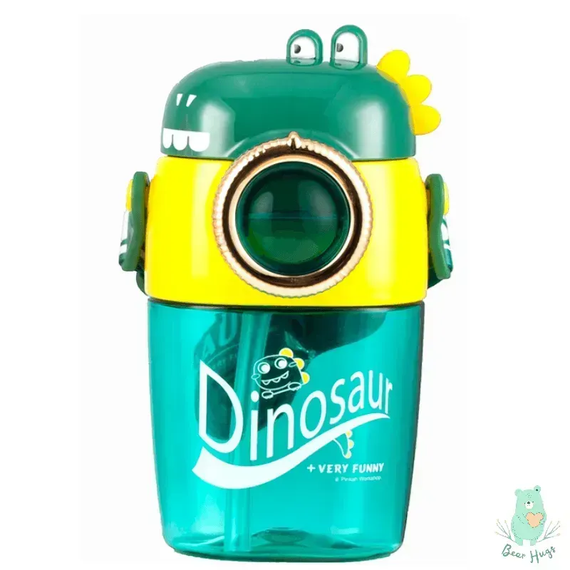 Camera Shaped Dino Tritan Water Bottle (420 ml)