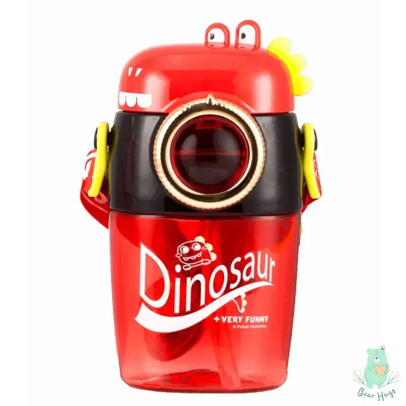 Camera Shaped Dino Tritan Water Bottle (420 ml)