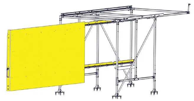 CargoGlide WSST521-23 Van Storage Sliding Platform Wall