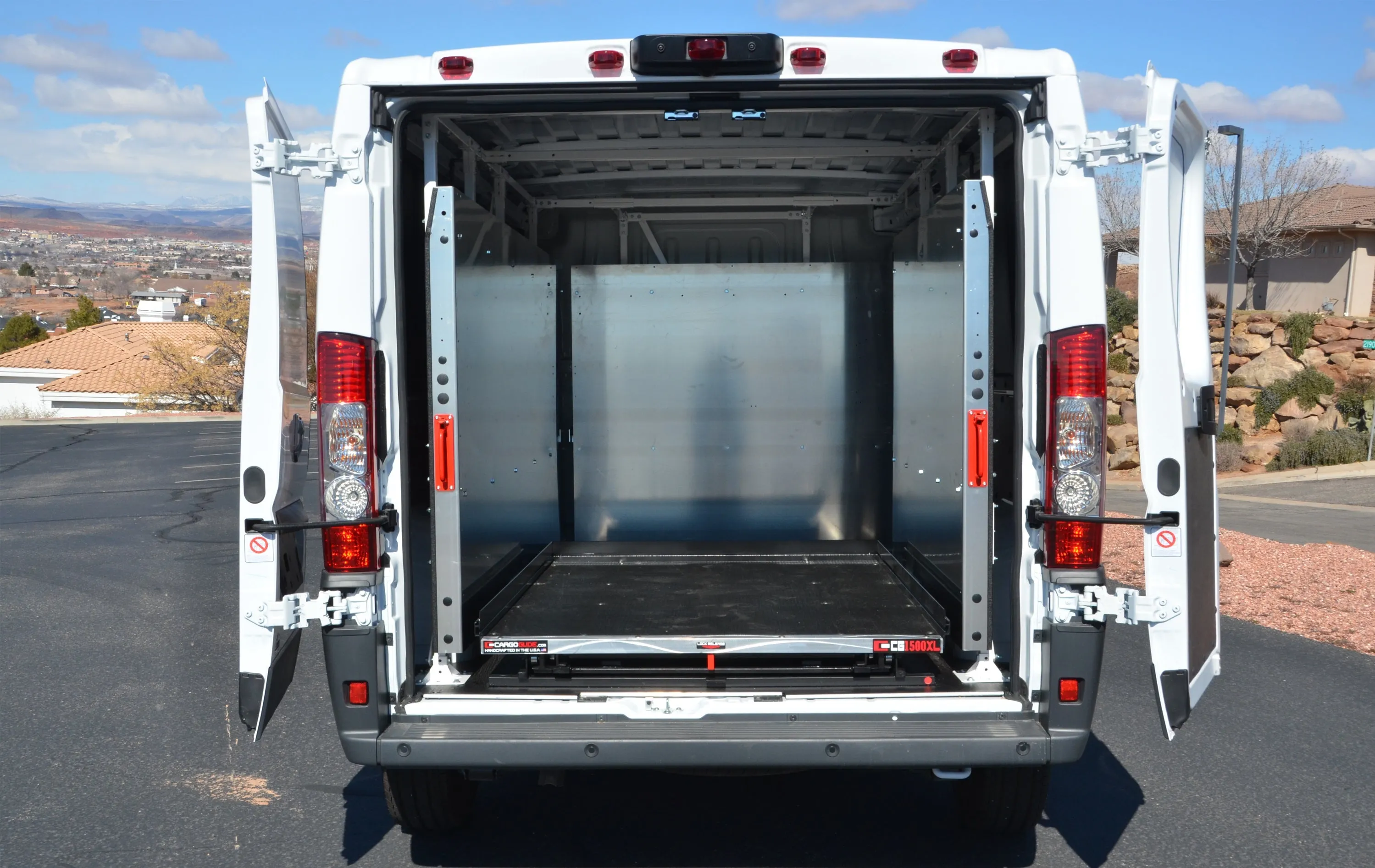 CargoGlide WSST521-23 Van Storage Sliding Platform Wall