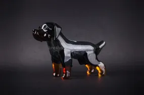 Chameleon Glass Cujo Rottweiler Dog Hand Pipe