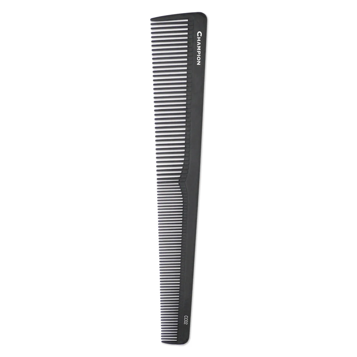 Champion Carbon Styling Comb, 7", Black