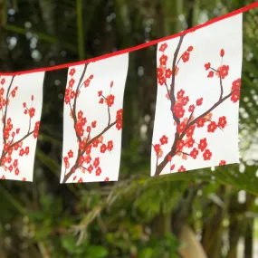 Cherry Blossom Bunting Flag 2.6 metres