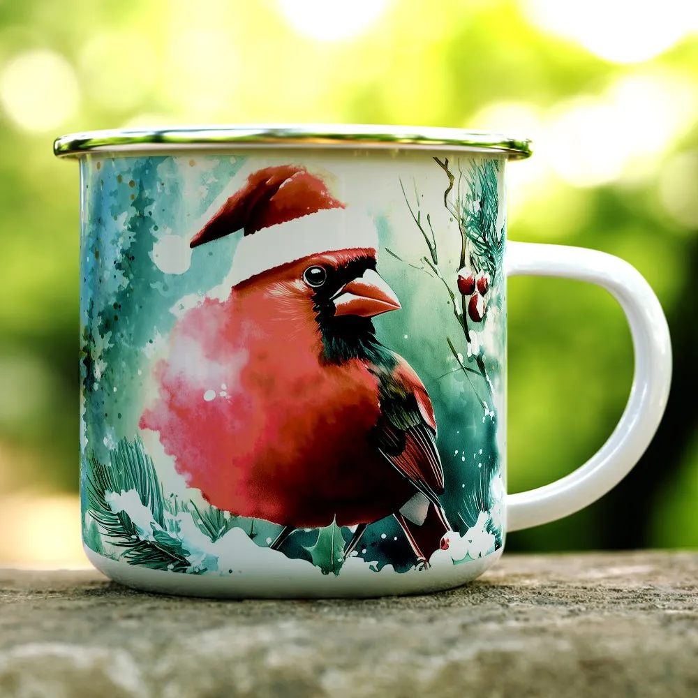 Christmas Cardinal Camp Mug