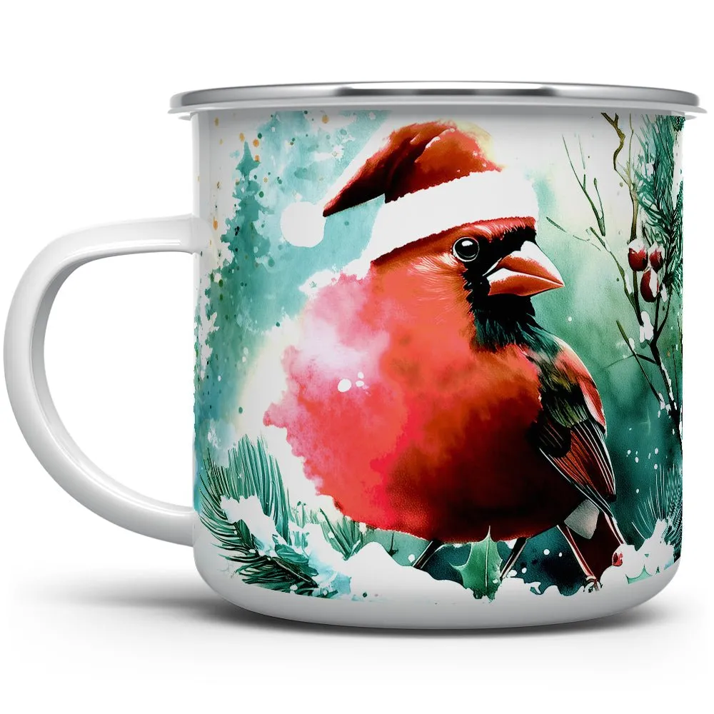 Christmas Cardinal Camp Mug