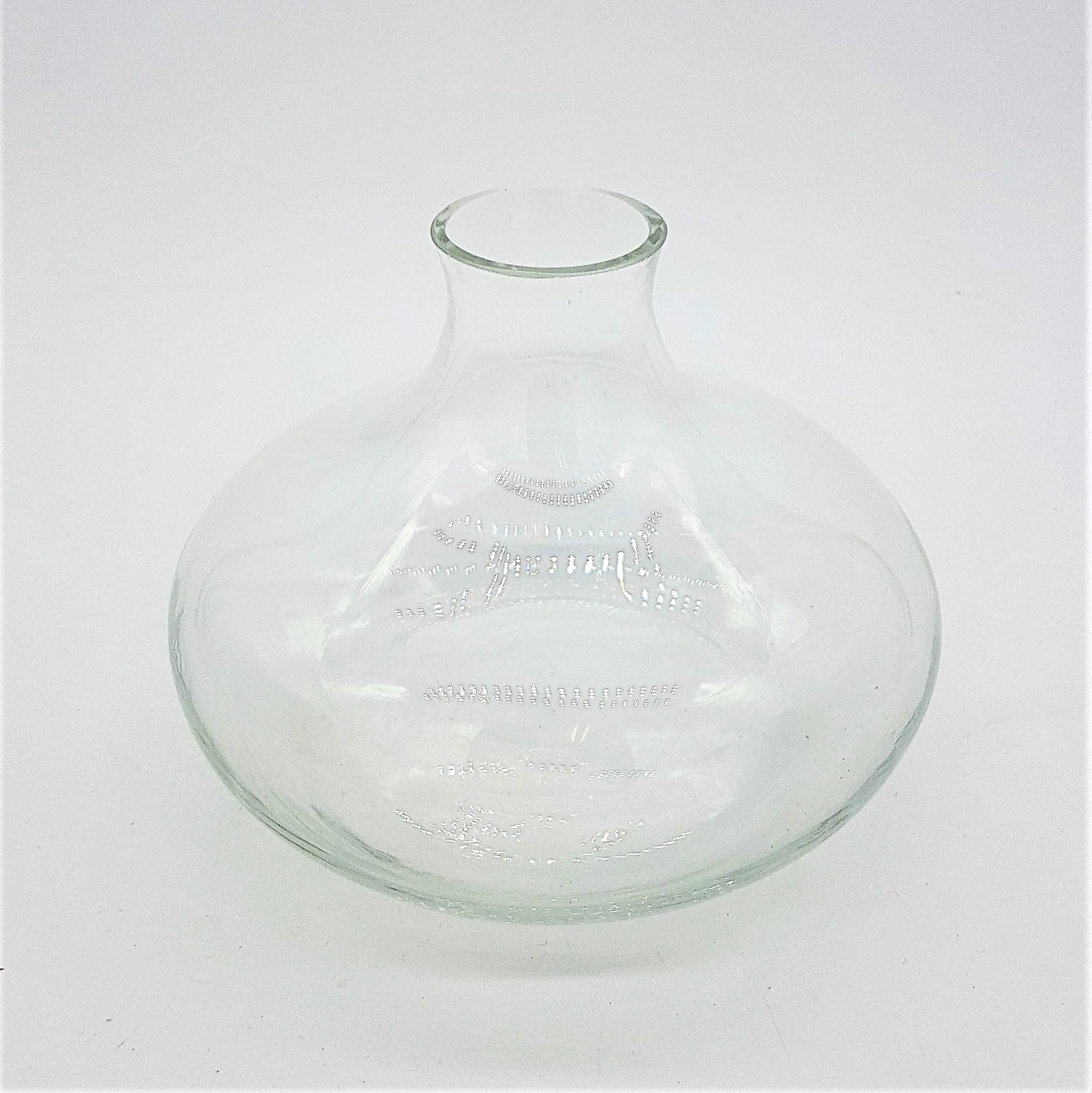 Clear Glass Reed Diffuser Bottle / Vase - Squat-Shaped