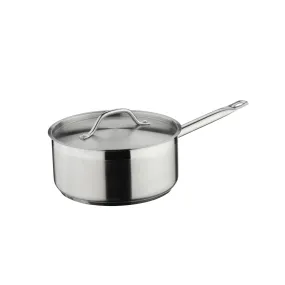 Commichef  Stainless Steel Saucepan and Lid - 18cm